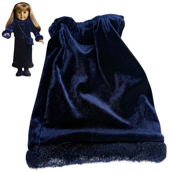 American Girl Today Twilight Outfit SKIRT Blue Velvet Doll Clothes Accessory - Picture 1 of 6